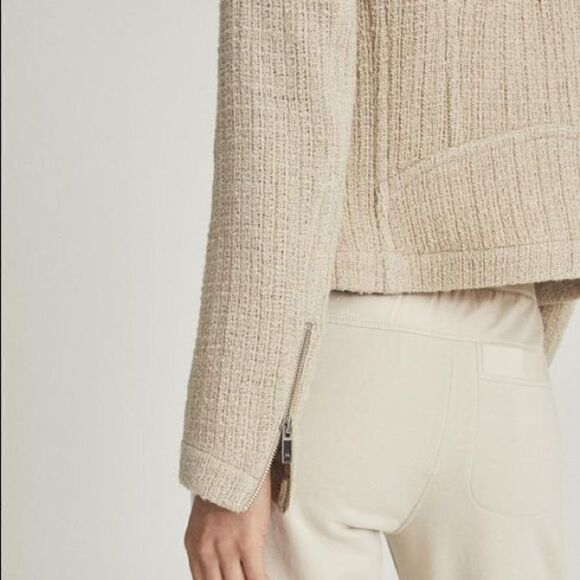 NWT Reiss Essie Cropped Boucle Tweed Jacket US 2 UK 6 - Picture 6 of 6